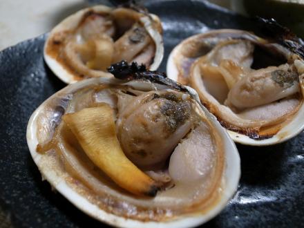 焼き大あさり (grilled Japanese littleneck Manila clam)