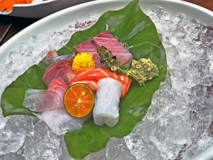 Sashimi on ice