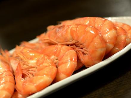 boiled shrimps