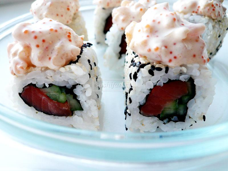 Горячие роллы рисом наружу | рецепт | sushifan.ru