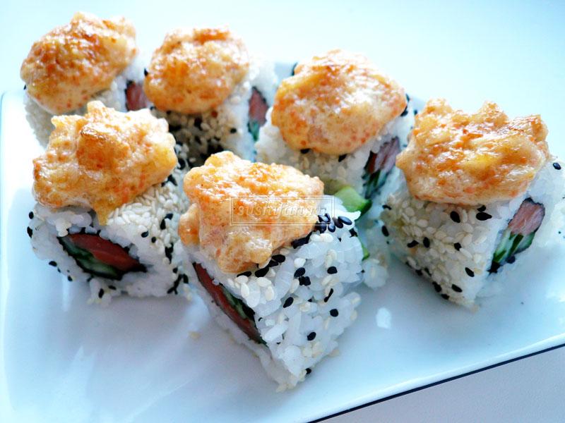 Горячие роллы рисом наружу | рецепт | sushifan.ru