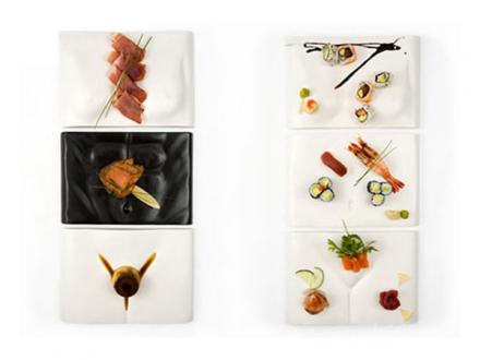необычная сервирока суши | суши, роллы, сашими