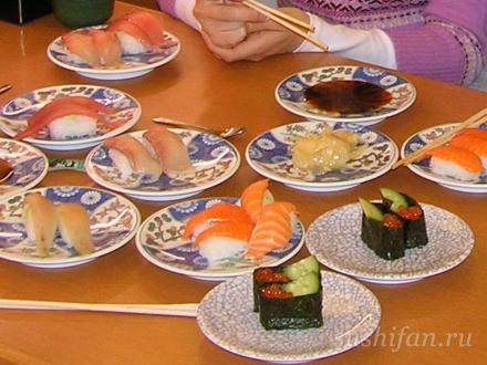1. | суши, роллы, сашими