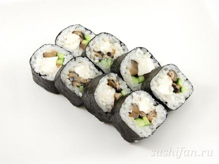 Ролл с тофу и шиитаке | суши, роллы, сашими