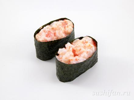 Гункан с морским гребешком &quot;Лава&quot; | суши, роллы, сашими