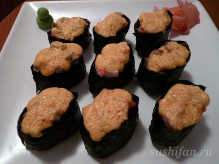 запечееные суши | суши, роллы, сашими