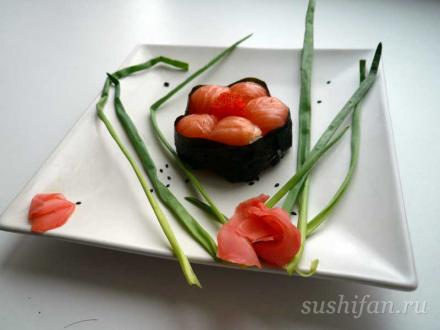 суши-цветок темари | суши, роллы, сашими