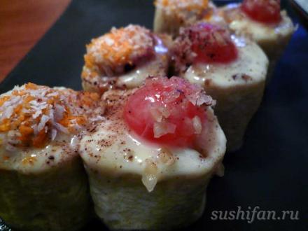 сладкий ролл чакин фрут | суши, роллы, сашими